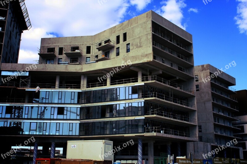 Building Site Building Under Construction Scaffolding Facade