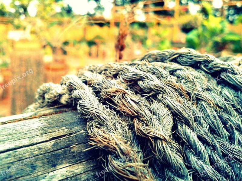 Rope Wood Old Worn Free Photos