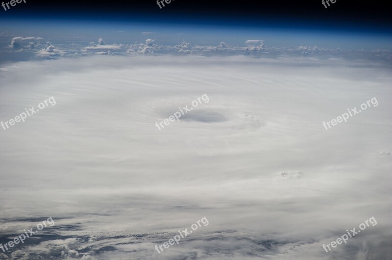 Hurricane Edouard International Space Station 2014 Clouds