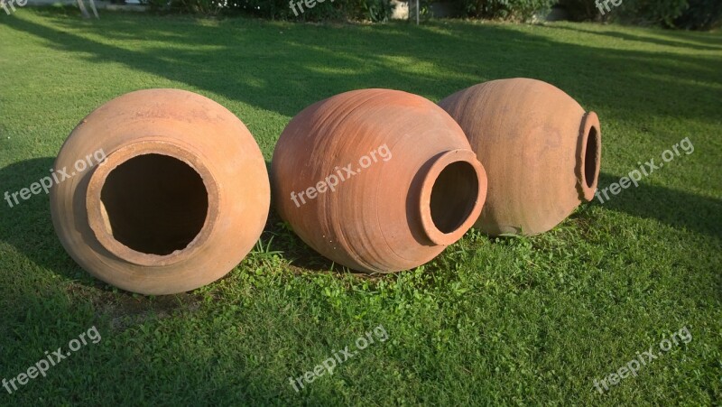 Clay Pot Pot Sound Meadow Grass