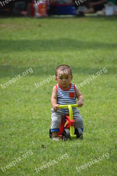 Bicycle Kid Learning Ride Cyclist