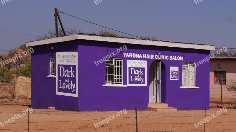 Botswana House Color Painted Colorful