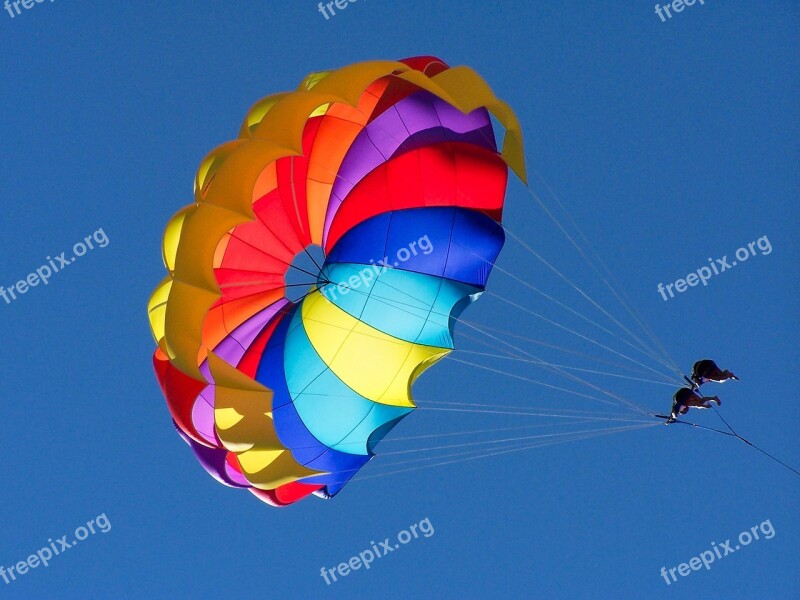 Paragliding Color Parasailing Water Sports Vacations