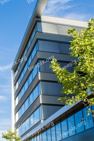 Building Modern Architecture Glass Reflection