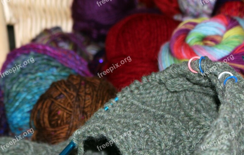 Wool Aran Knitting Cable Markers Yarn