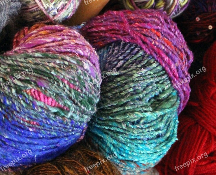 Yarn Wool Color Handmade Textile