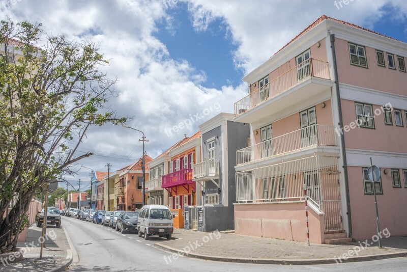 Curacao Town Architecture City Antilles