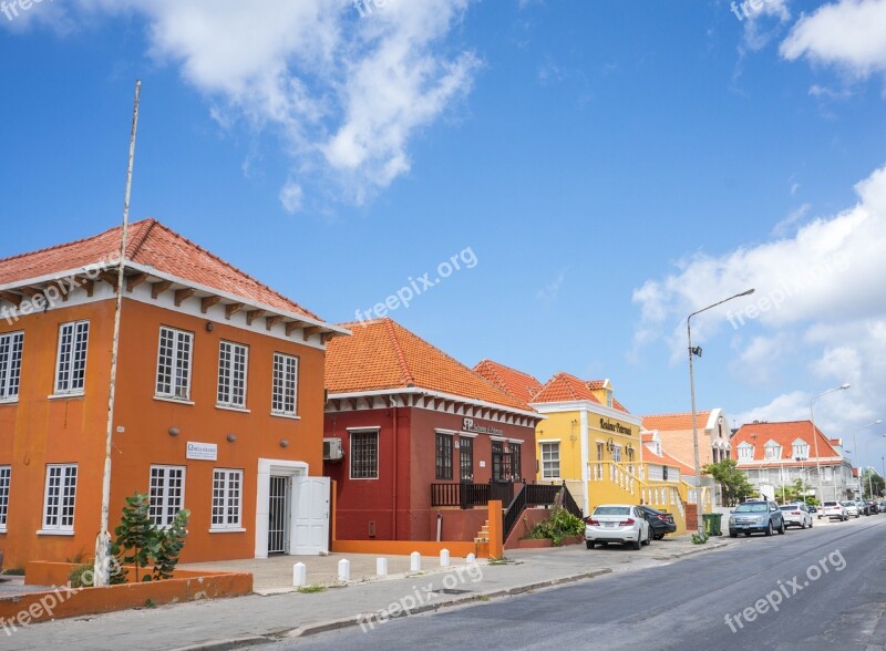 Curacao Town Architecture City Antilles