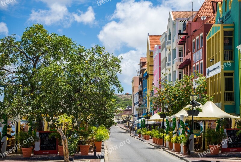 Curacao Town Architecture City Antilles