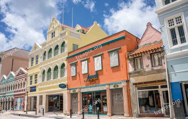 Curacao Town Architecture City Antilles