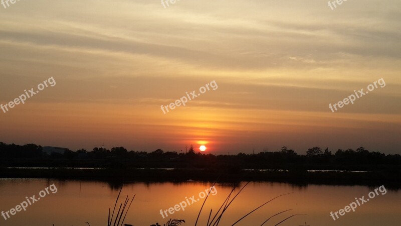 Green View Evening Sunset Free Photos