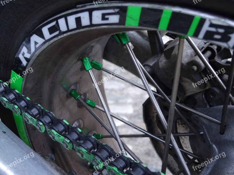 Enduro Motorcycle Motorsport Chain Spokes