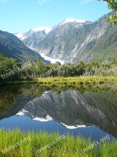 New Zealand Portrait Scenery Inspirational View