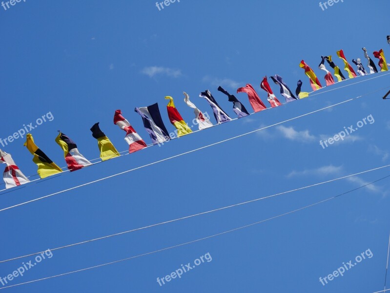 Flags Flag Sailing Boat Waving Flag Sailing