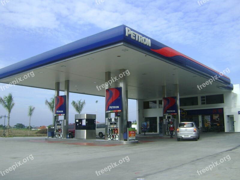 Gas Station Petrol Station Pump Petroleum Fuel