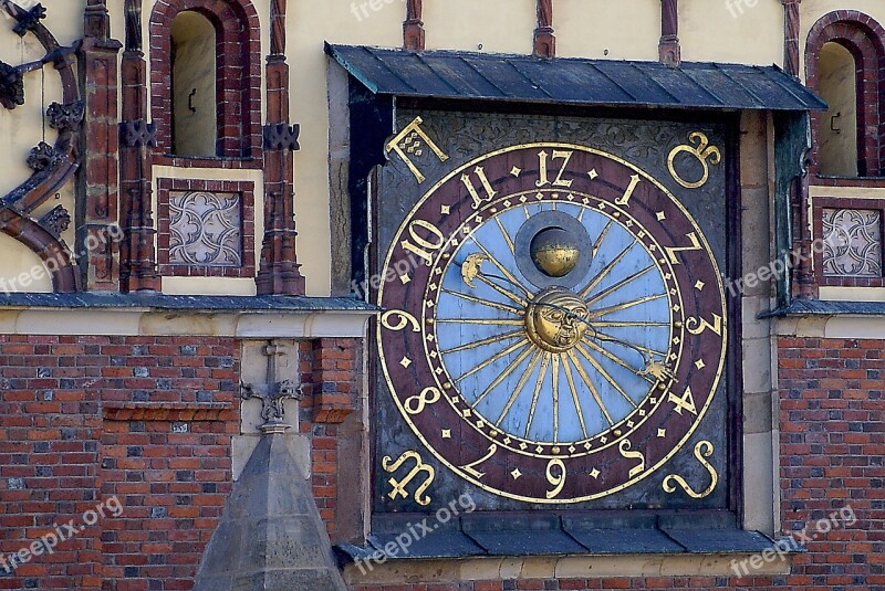 Clock Old Clock The Town Hall Clock Town Hall Wrocław