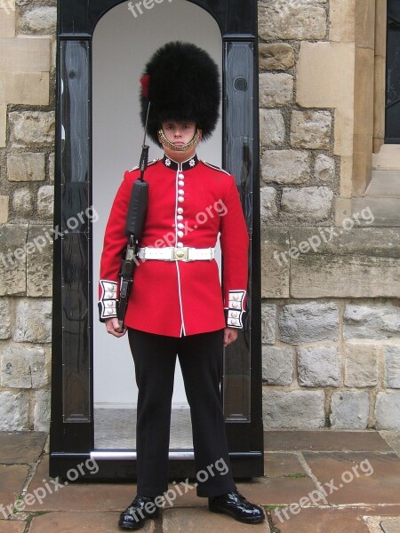 Coldstream Guard Tower Of London Historical Foot Guard Uniform