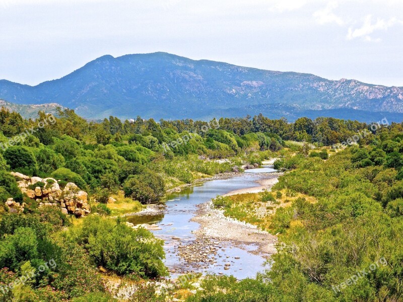 River Rural Nature Landscape Freshwater