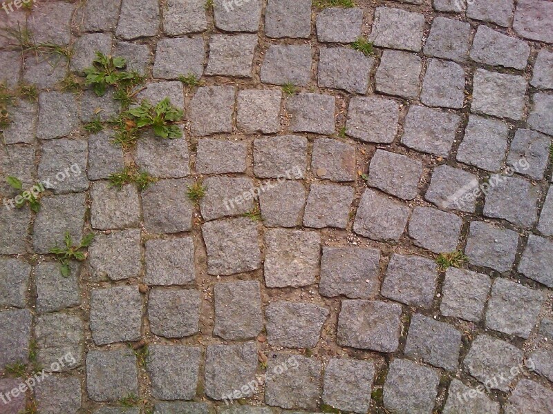 Cobblestones Away Road Stones Ground