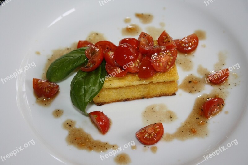 Polenta Caprese Salad Appetizer Italian