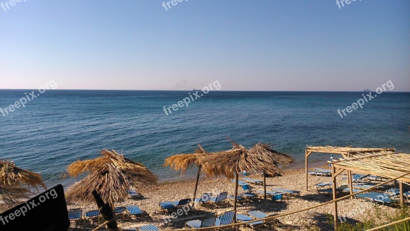 Chios Greece Beach Summer Sea