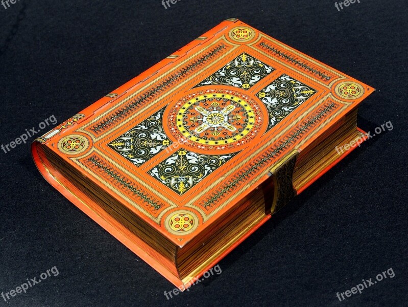 Biscuit Book Shaped Box Tin Package