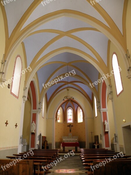 Billième Saint Pierre Church Interior Building France