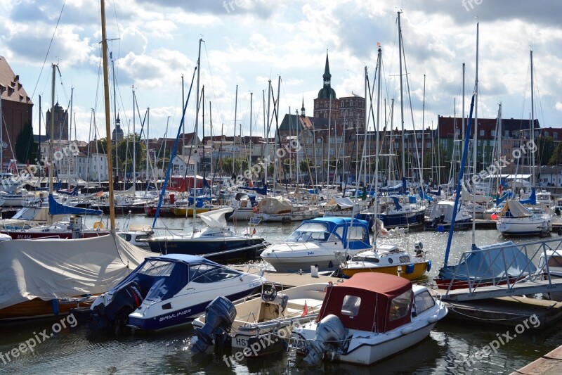 Yacht Sailing Boats Port Stralsund Free Photos