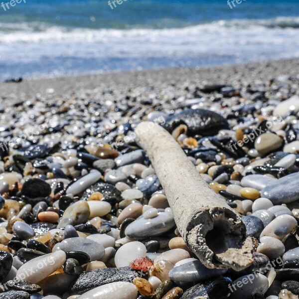 Palo Stones Sand Beach Sea