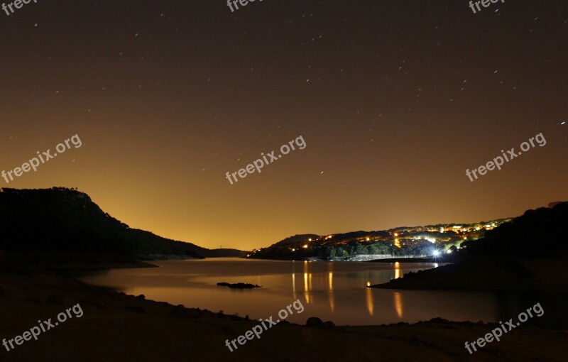 Landscape Night Darkness Afternoon Mountains