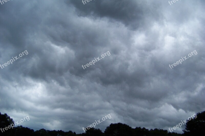 Storm Clouds Sky Nature Grey