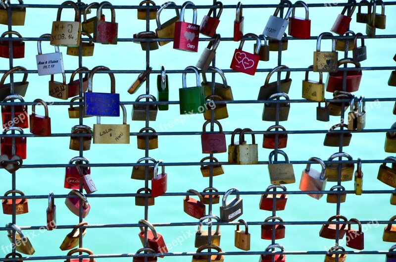 Castles Love Locks Love Castle Padlocks Bridge