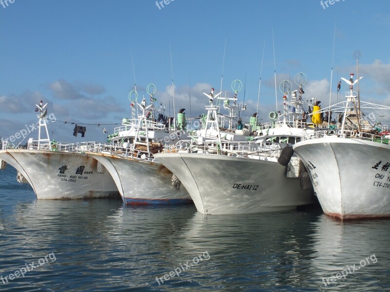 Ships Docked Cargo Port Industry