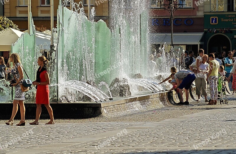 Wrocław Fountain The Market The Old Town Sculpture