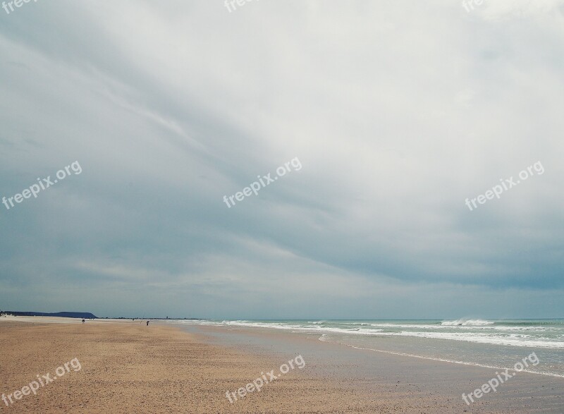 Beach Sand Shore Waves Ocean