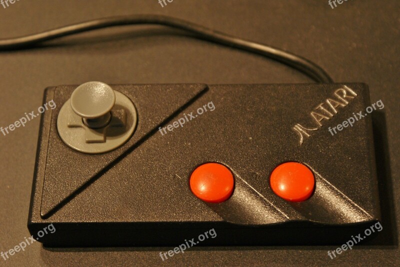 Atari Controller Video Games Gaming Fun