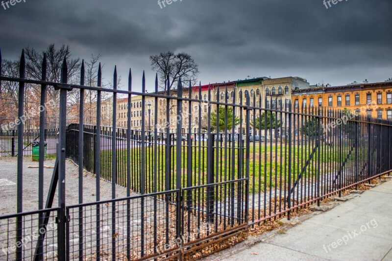 Brooklyn New York Fence Gate Sidewalk