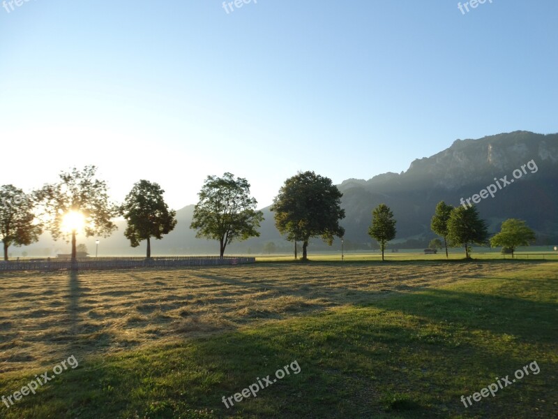 Schwangau Alpine Bavaria Sunrise Alpine Panorama