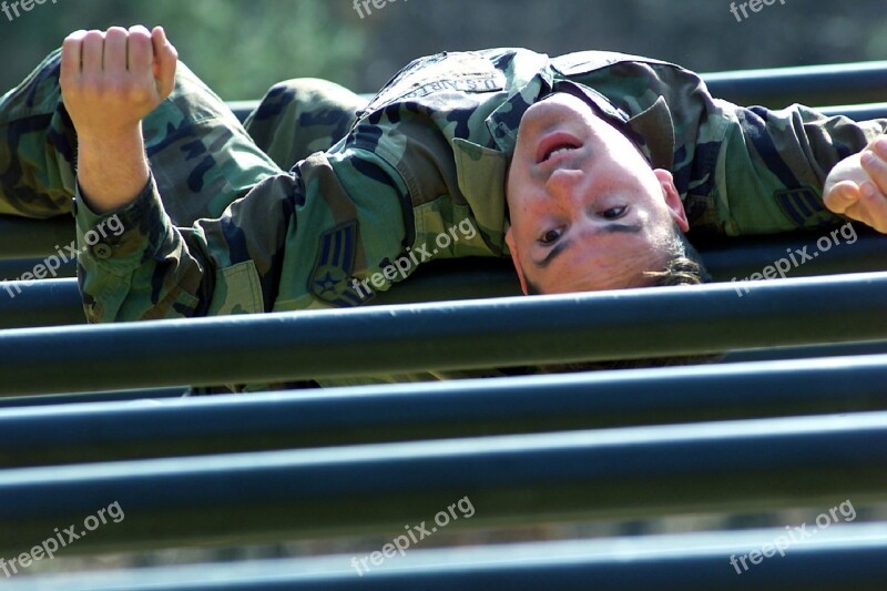 Soldier Obstacle Course Military Male