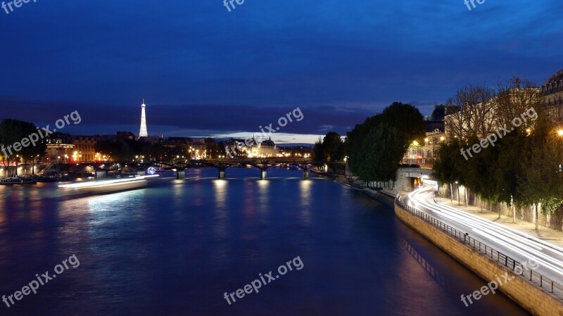 Paris Seine France Promenade The Seine