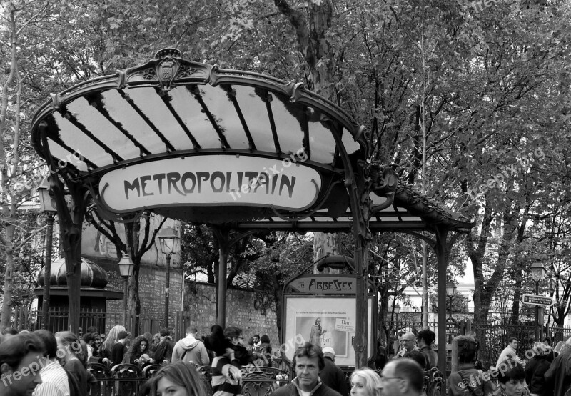 Metropolitan Metro Paris Abesses Capital