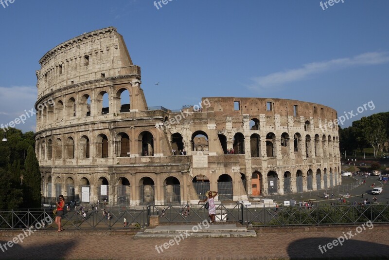 Coliseum Monument Rome Antique Free Photos