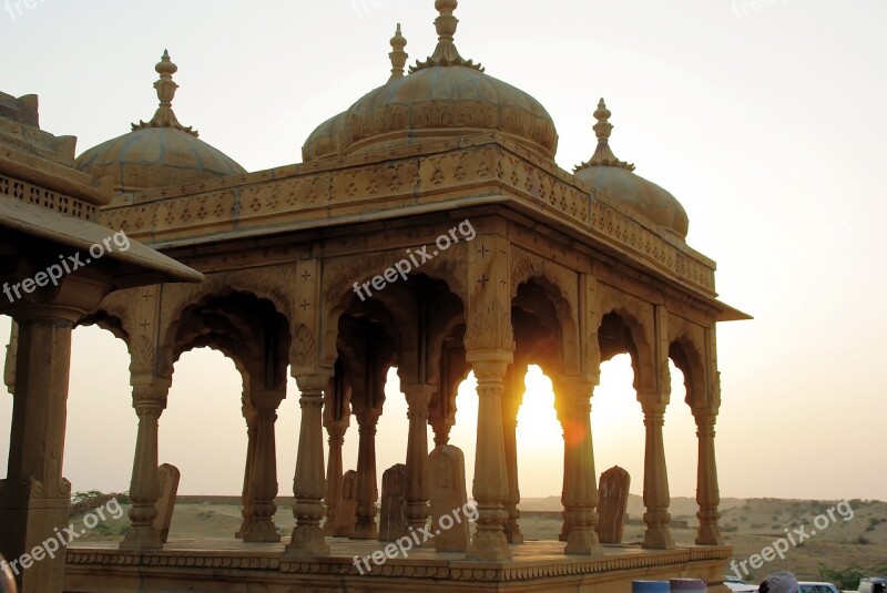 India Rajastan Sunset Jaisalmer Palace