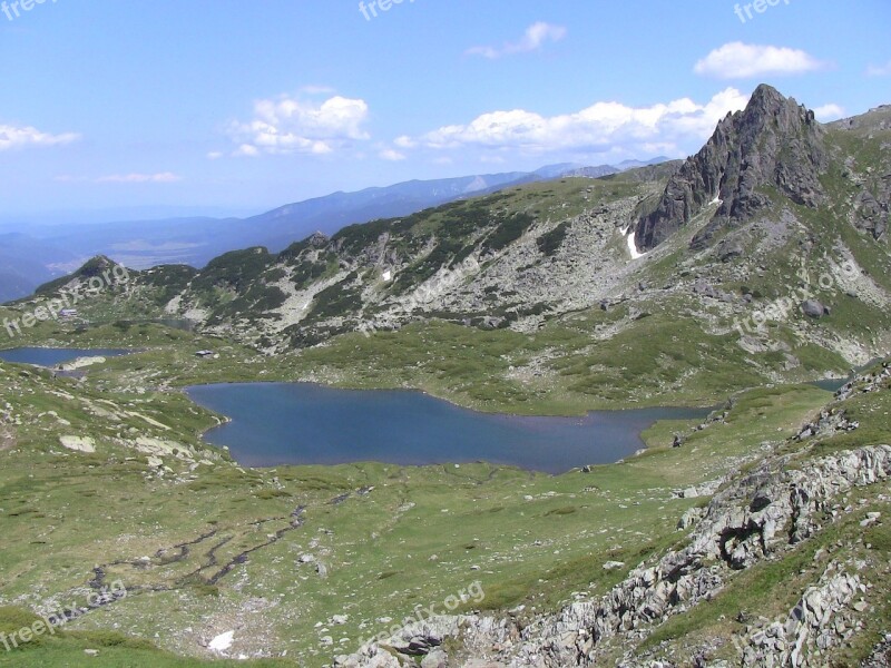 Lake Bulgaria Mountain Rila Seven