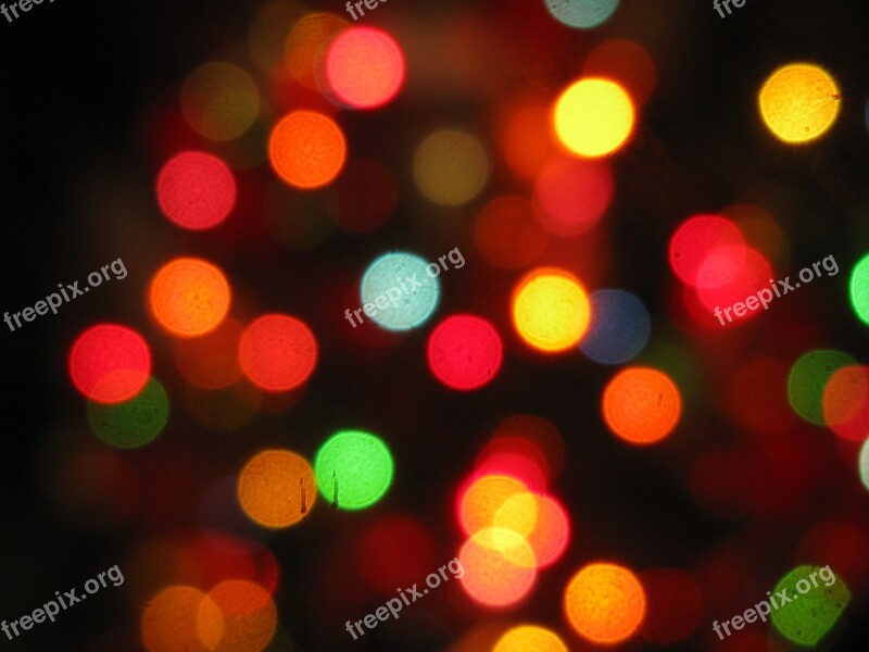 Lights Out Of Focus Colors Free Photos