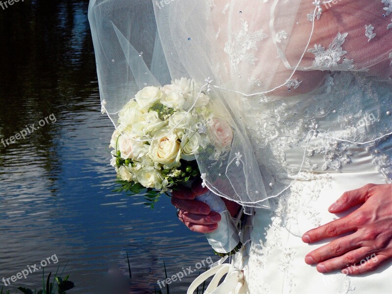 Flowers Bouquet Blossom Bloom Bride