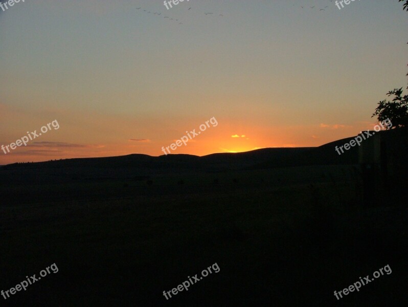 Sunset Landscape Nature Beautiful Landscape Sunset Background