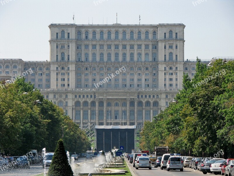 People's House Palace Of Parliament Construction World Record Construction Big Building