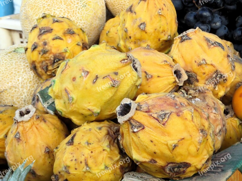 Ecuador Cuenca Market Exotic Fruits Colorful