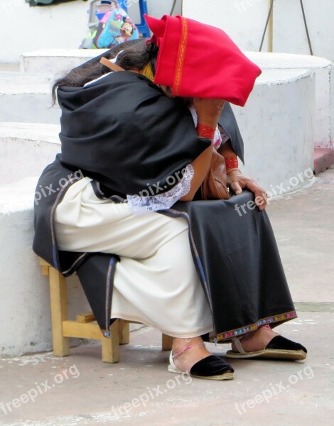 Otavalo Peasant Traditional Costume Ethnic Free Photos